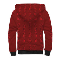 Philippines Christmas Sherpa Hoodie Parol Xmas Barong Style - Wonder Print Shop