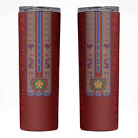 Philippines Christmas Skinny Tumbler Parol Xmas Barong Style - Wonder Print Shop
