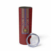 Philippines Christmas Skinny Tumbler Parol Xmas Barong Style - Wonder Print Shop
