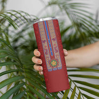 Philippines Christmas Skinny Tumbler Parol Xmas Barong Style - Wonder Print Shop