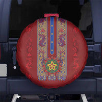 Philippines Christmas Spare Tire Cover Parol Xmas Barong Style - Wonder Print Shop