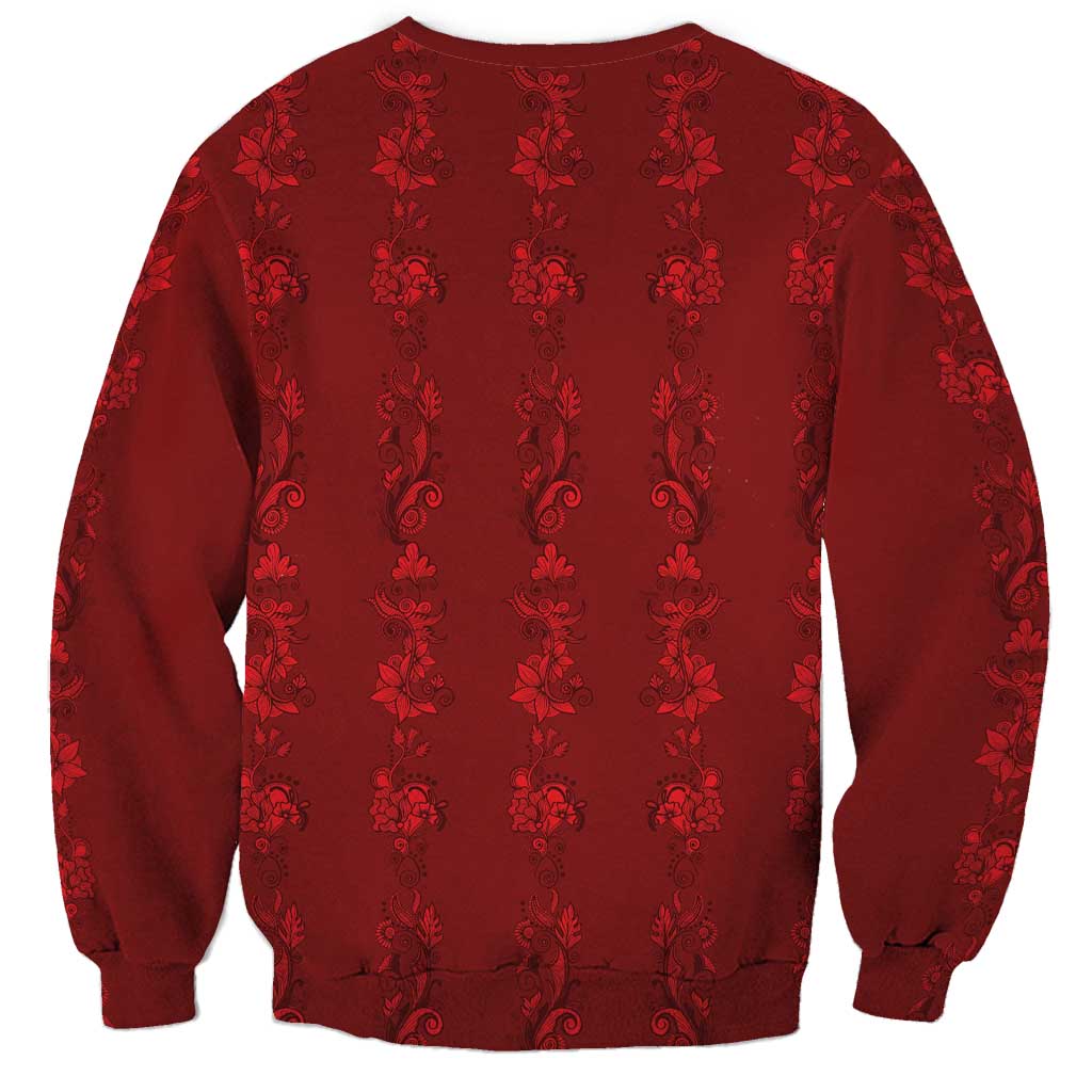 Philippines Christmas Sweatshirt Parol Xmas Barong Style - Wonder Print Shop