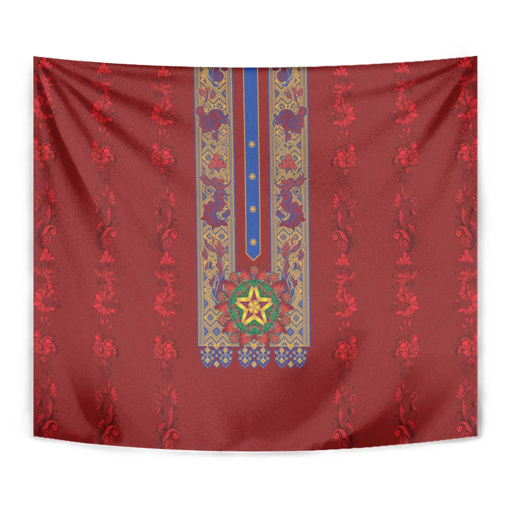 Philippines Christmas Tapestry Parol Xmas Barong Style - Wonder Print Shop