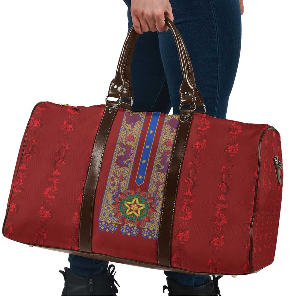 Philippines Christmas Travel Bag Parol Xmas Barong Style - Wonder Print Shop