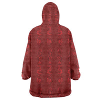 Philippines Christmas Wearable Blanket Hoodie Parol Xmas Barong Style - Wonder Print Shop