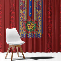 Philippines Christmas Window Curtain Parol Xmas Barong Style - Wonder Print Shop