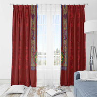 Philippines Christmas Window Curtain Parol Xmas Barong Style - Wonder Print Shop