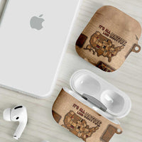 Native American AirPods Case Retro Map Stitching Effect