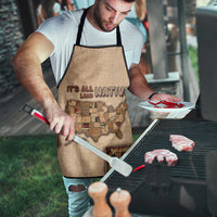 Native American Apron Retro Map Stitching Effect