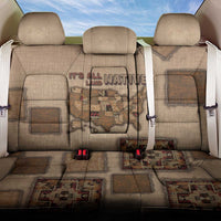 Native American Back Car Seat Cover Retro Map Stitching Effect