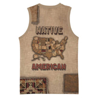 Native American Basketball Jersey Retro Map Stitching Effect