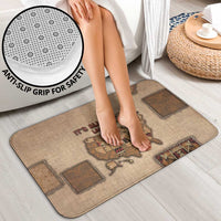Native American Bathroom Set Retro Map Stitching Effect