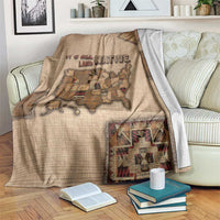 Native American Blanket Retro Map Stitching Effect