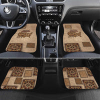 Native American Car Mats Retro Map Stitching Effect