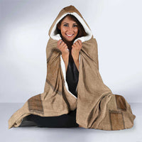 Native American Hooded Blanket Retro Map Stitching Effect