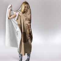 Native American Hooded Blanket Retro Map Stitching Effect
