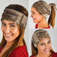 Native American Neck Gaiter Retro Map Stitching Effect