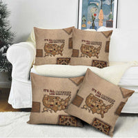 Native American Pillow Cover Retro Map Stitching Effect