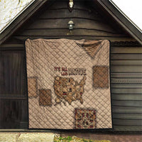 Native American Quilt Retro Map Stitching Effect