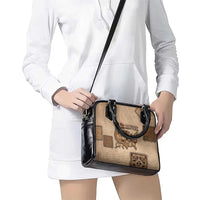 Native American Shoulder Handbag Retro Map Stitching Effect