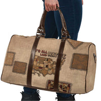 Native American Travel Bag Retro Map Stitching Effect