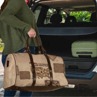 Native American Travel Bag Retro Map Stitching Effect