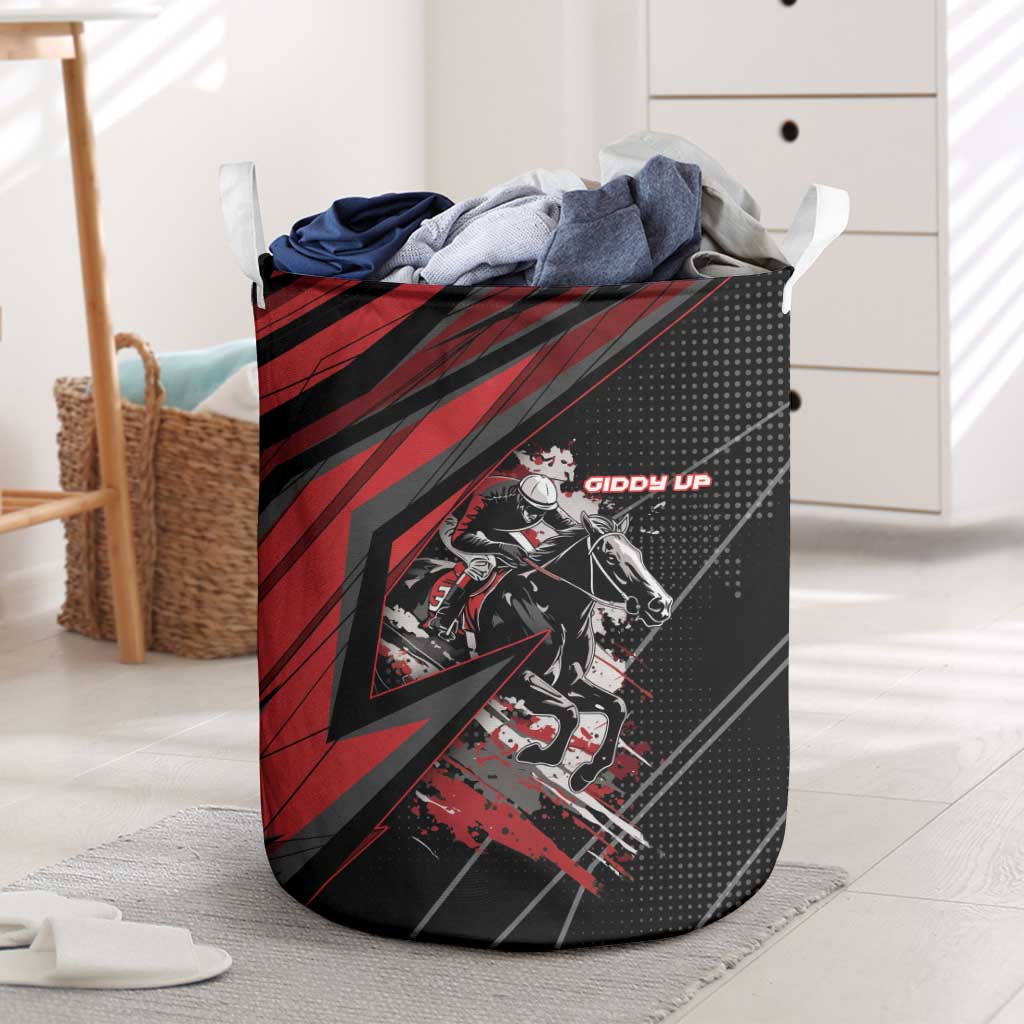 Horse Racing Laundry Basket Giddy Up
