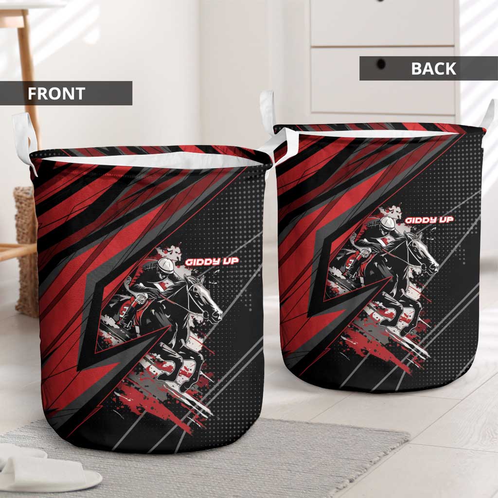 Horse Racing Laundry Basket Giddy Up