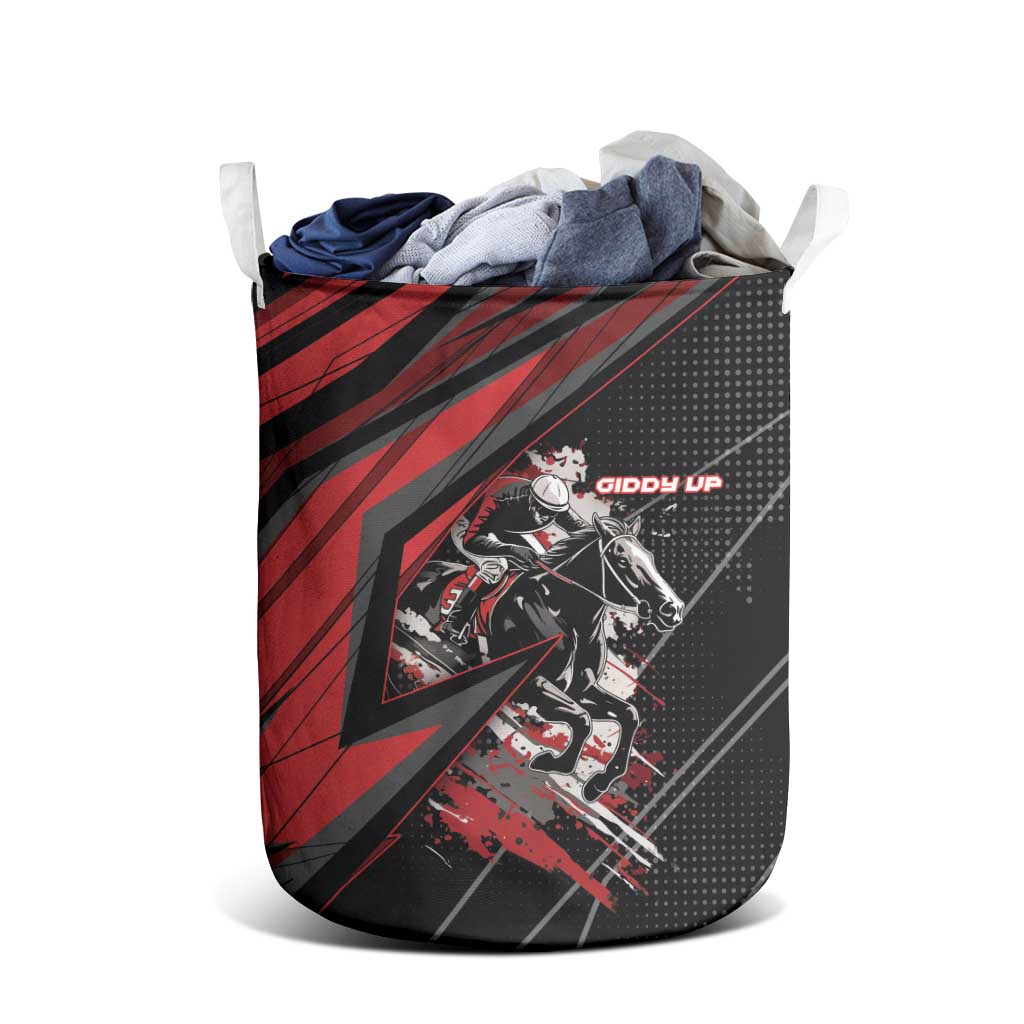 Horse Racing Laundry Basket Giddy Up