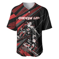 Custom Horse Racing Baseball Jersey Giddy Up
