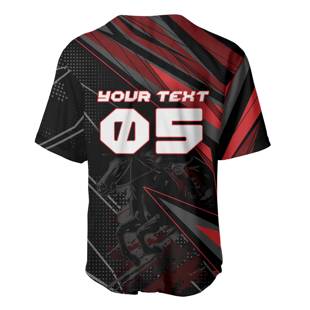 Custom Horse Racing Baseball Jersey Giddy Up