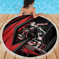Horse Racing Beach Blanket Giddy Up