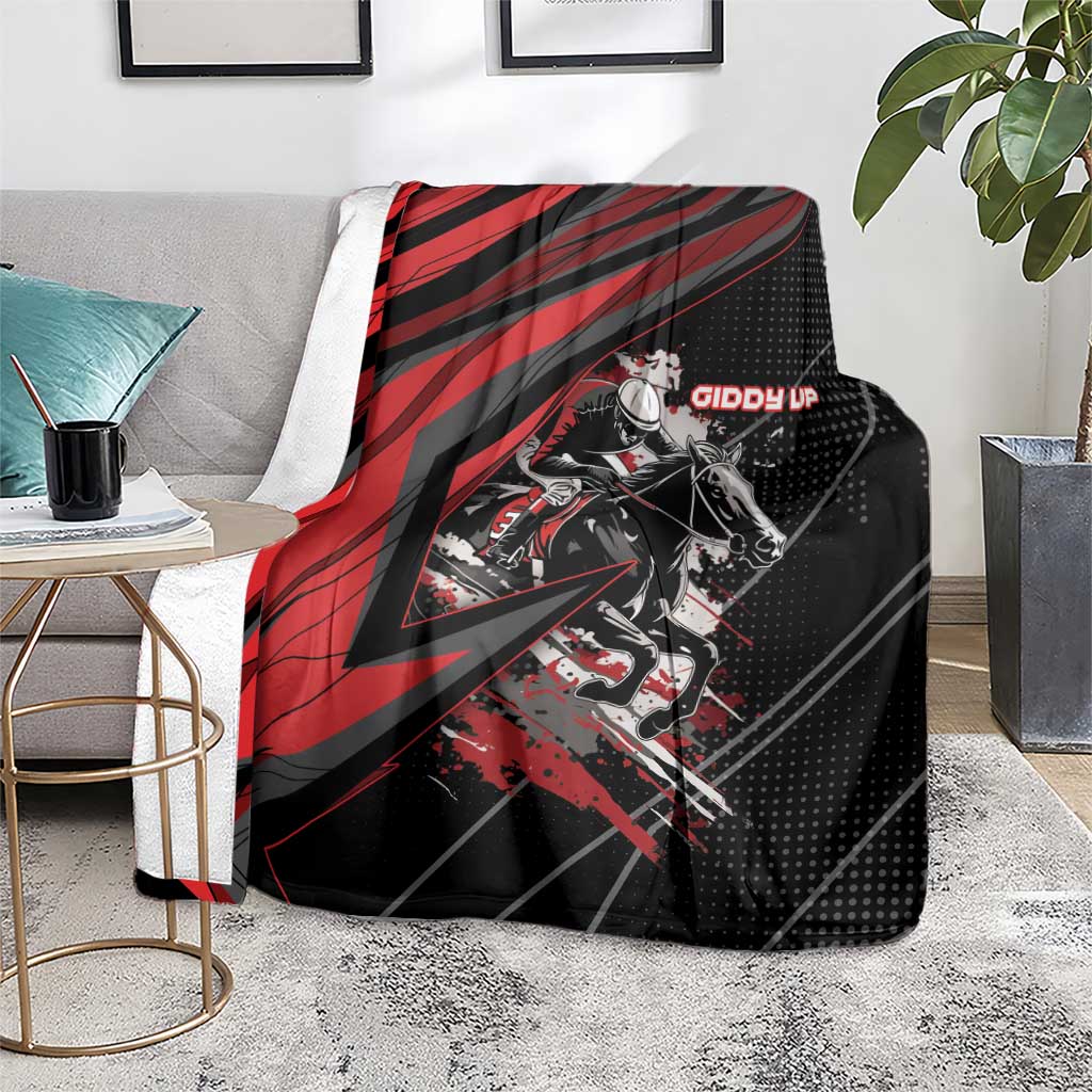 Horse Racing Blanket Giddy Up