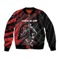 Custom Horse Racing Bomber Jacket Giddy Up