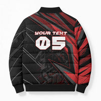 Custom Horse Racing Bomber Puffer Jacket Giddy Up