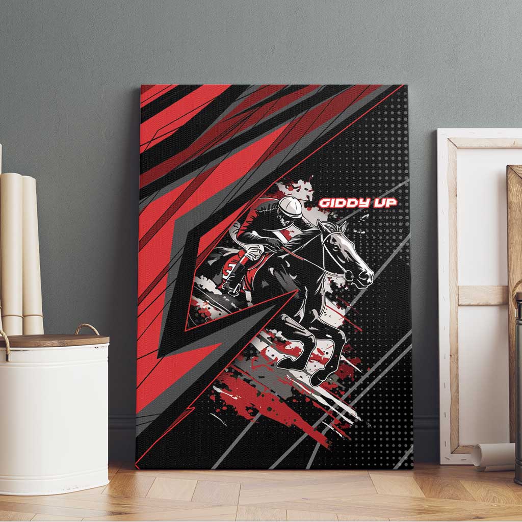 Horse Racing Canvas Wall Art Giddy Up
