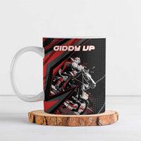 Custom Horse Racing Ceramic Mug Giddy Up
