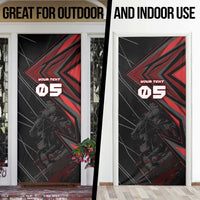 Custom Horse Racing Door Cover Giddy Up