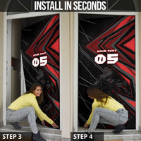 Custom Horse Racing Door Cover Giddy Up