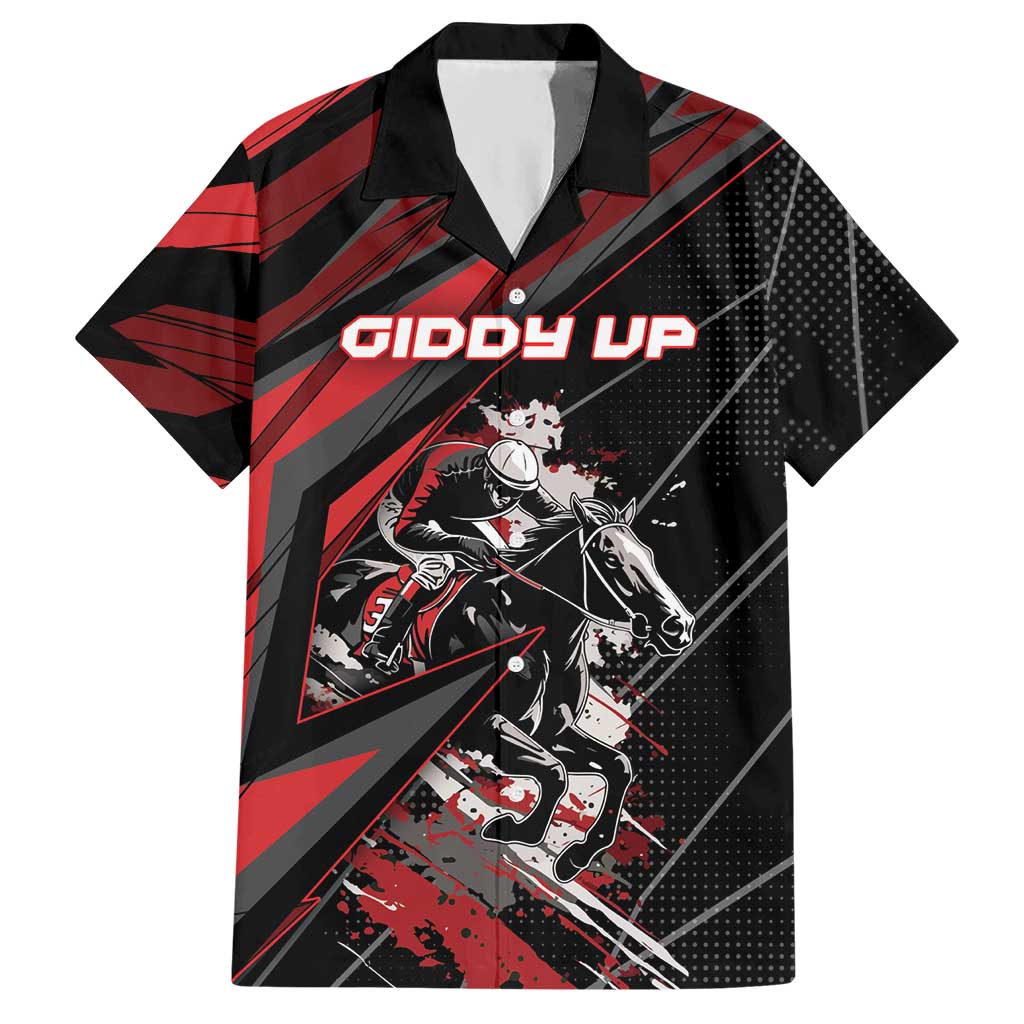 Custom Horse Racing Hawaiian Shirt Giddy Up