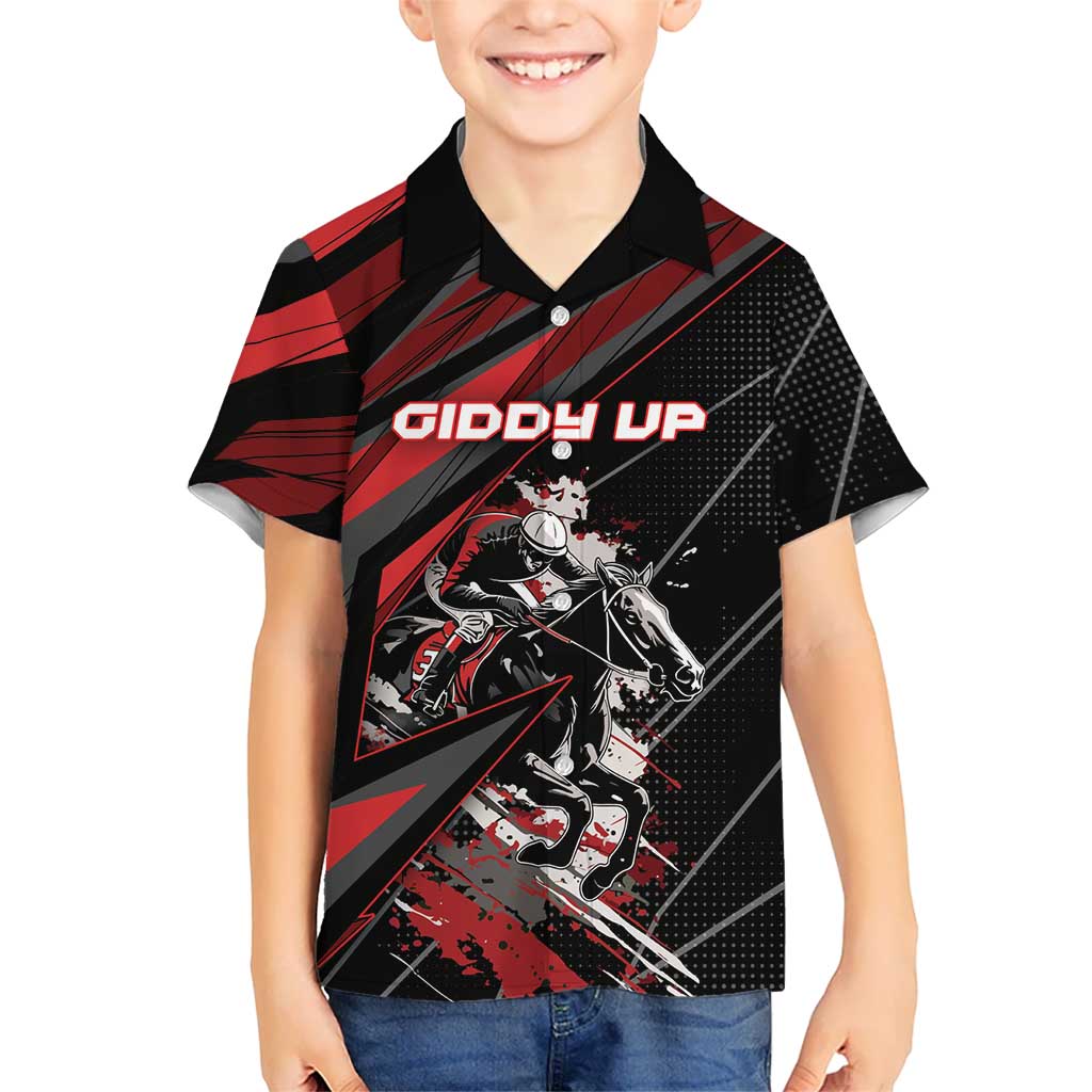 Custom Horse Racing Hawaiian Shirt Giddy Up