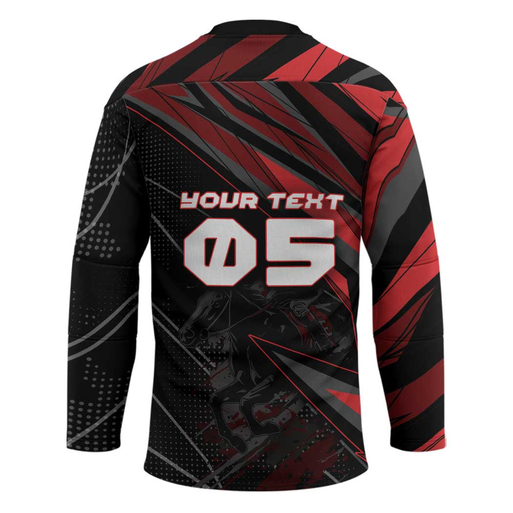 Custom Horse Racing Hockey Jersey Giddy Up