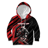 Custom Horse Racing Kid Hoodie Giddy Up