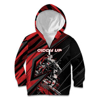 Custom Horse Racing Kid Hoodie Giddy Up