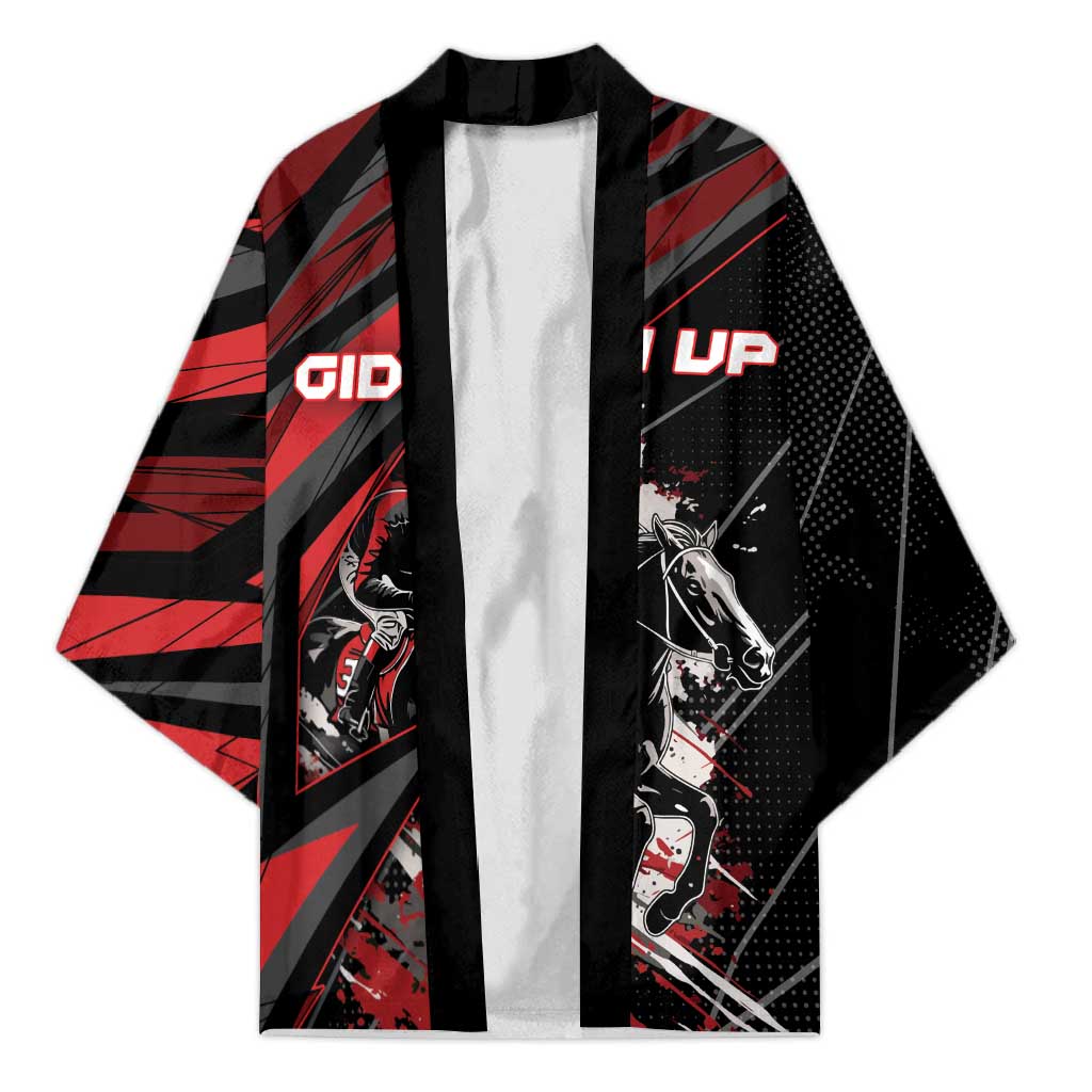 Custom Horse Racing Kimono Giddy Up