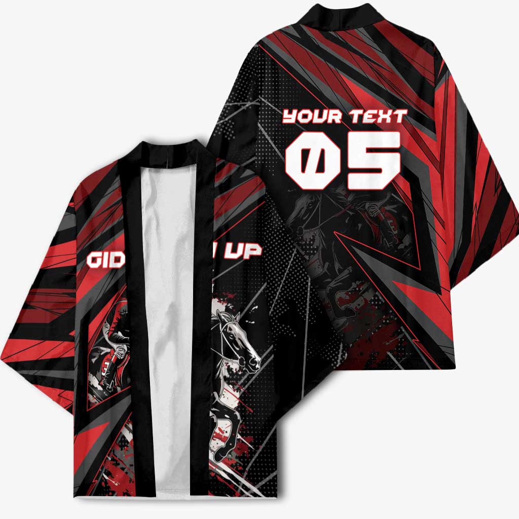 Custom Horse Racing Kimono Giddy Up