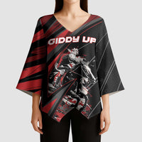 Custom Horse Racing Kimono Sleeve Blouse Giddy Up