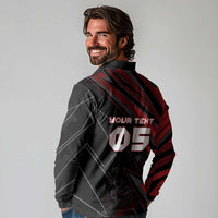 Custom Horse Racing Long Sleeve Polo Shirt Giddy Up