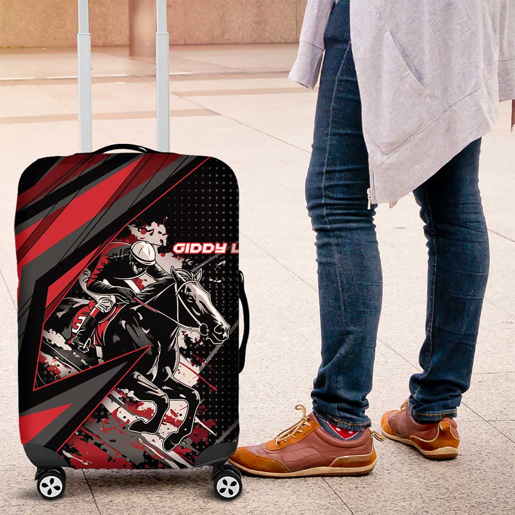 Horse Racing Luggage Cover Giddy Up