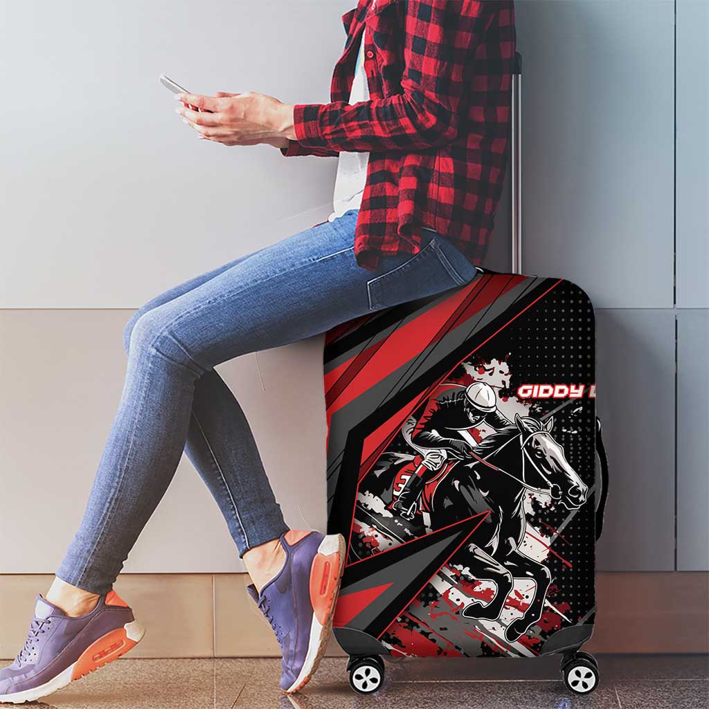 Horse Racing Luggage Cover Giddy Up